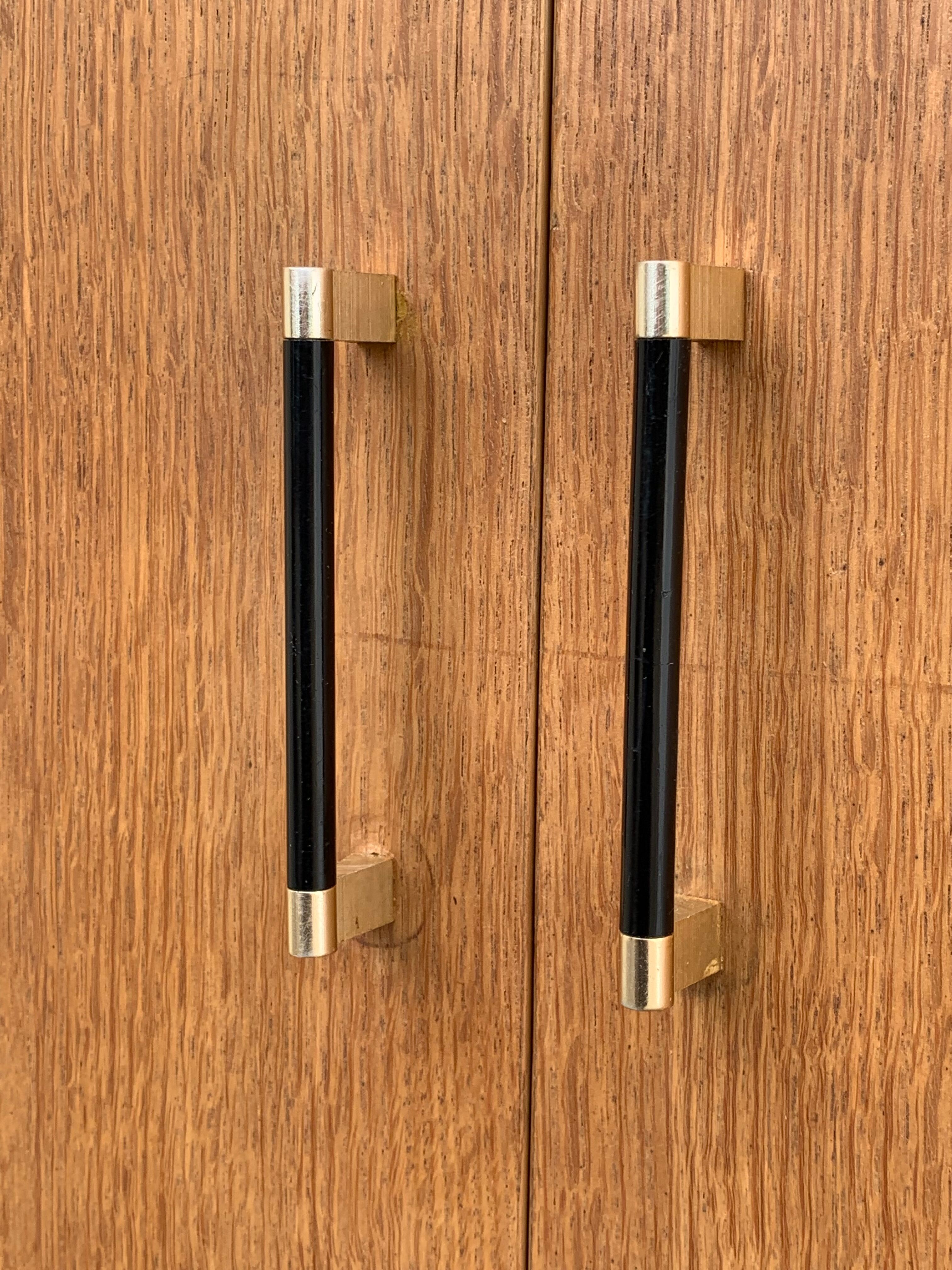 Vintage bookcase feet aileron 1950