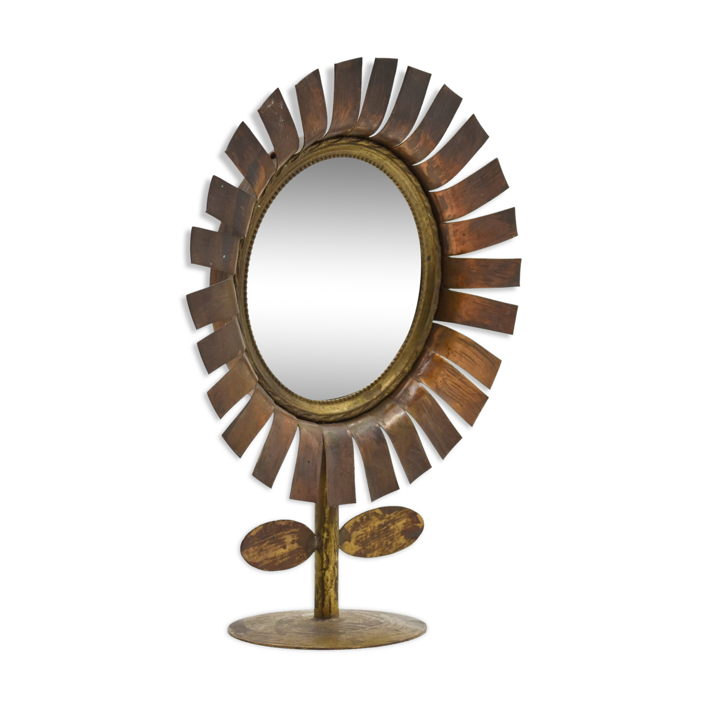 Vintage daisy pose mirror
