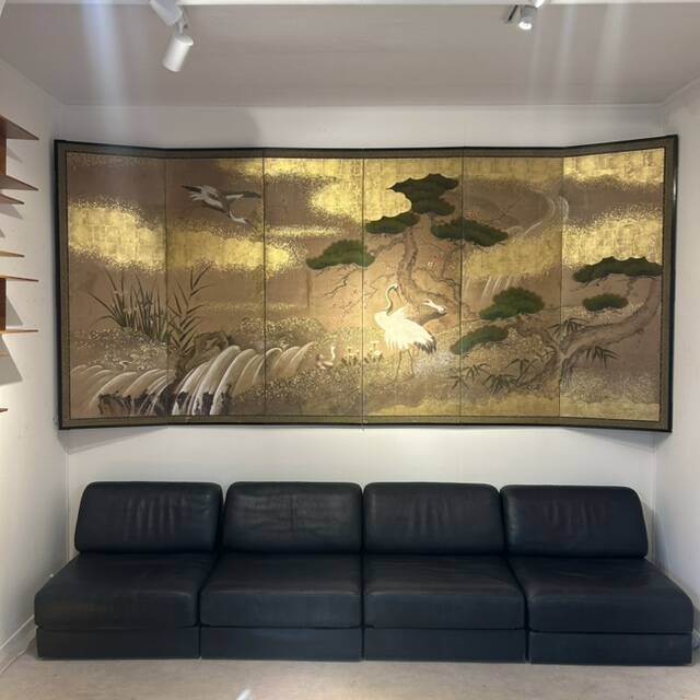 DS76 sofa by De Sede, 4 modules, circa 1980, navy blue.