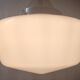 Industrial pendant lamp opaline Art Deco style – 50s/60s