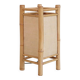 Vintage Japanese Tarogo table lamp in bamboo and linen