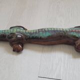 Pierrefonds wall salamander in glazed sandstone
