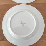 Set of 4 Limoges porcelain soup plates