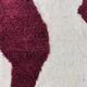 Pure Moroccan wool carpet in burgundy, size 200 x 300 cm.