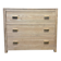 Commode en bois exotique 1980 poignées bronze