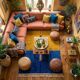 Custom-made traditional artisan pure wool rug 2.5/3.5 m