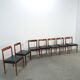Ensemble design de chaises Lubke en bois de rose 7x