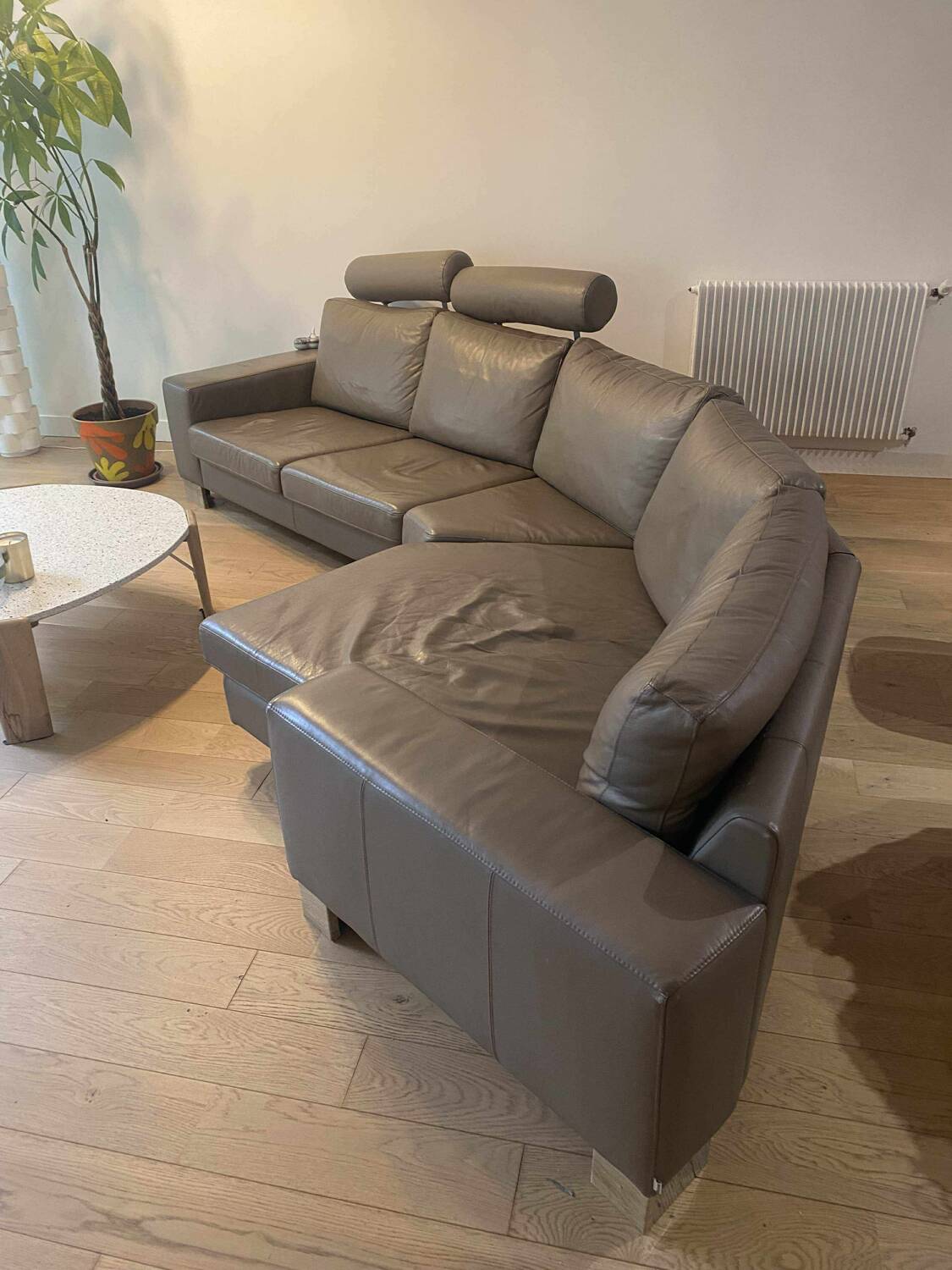 Canapé d'angle en cuir Bo concept