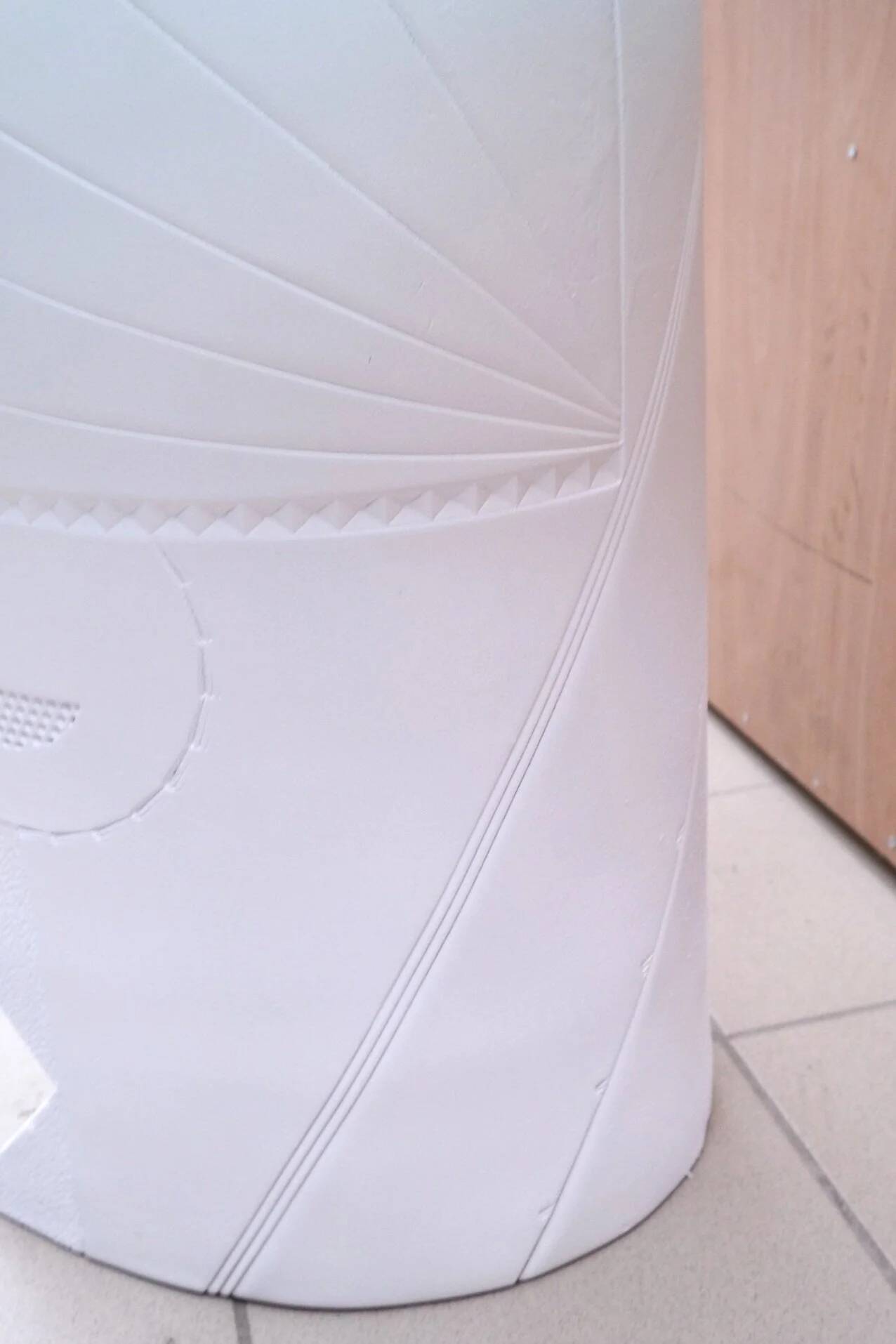 Eglantine Moreau ceramic and glass side table, France 1980