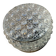 Small round wall light ceiling fixture in glass vintage diamond point.