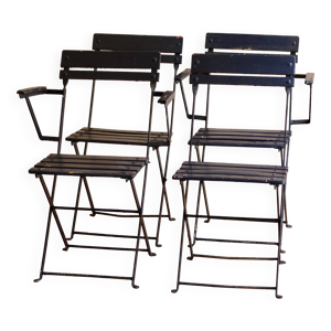 4 chaises de jardin pliantes,
