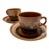 Large Serreguemines Hawaii model cups