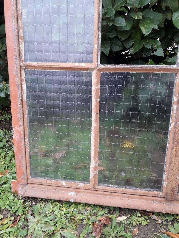 Window L107xH174 industrial curved metal glass roof frame reinforced glass