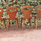 Set of 4 Baumann chairs, model called ant