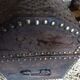 Old chest wood and studded leather
