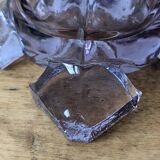 Soliflore verre transparent violet