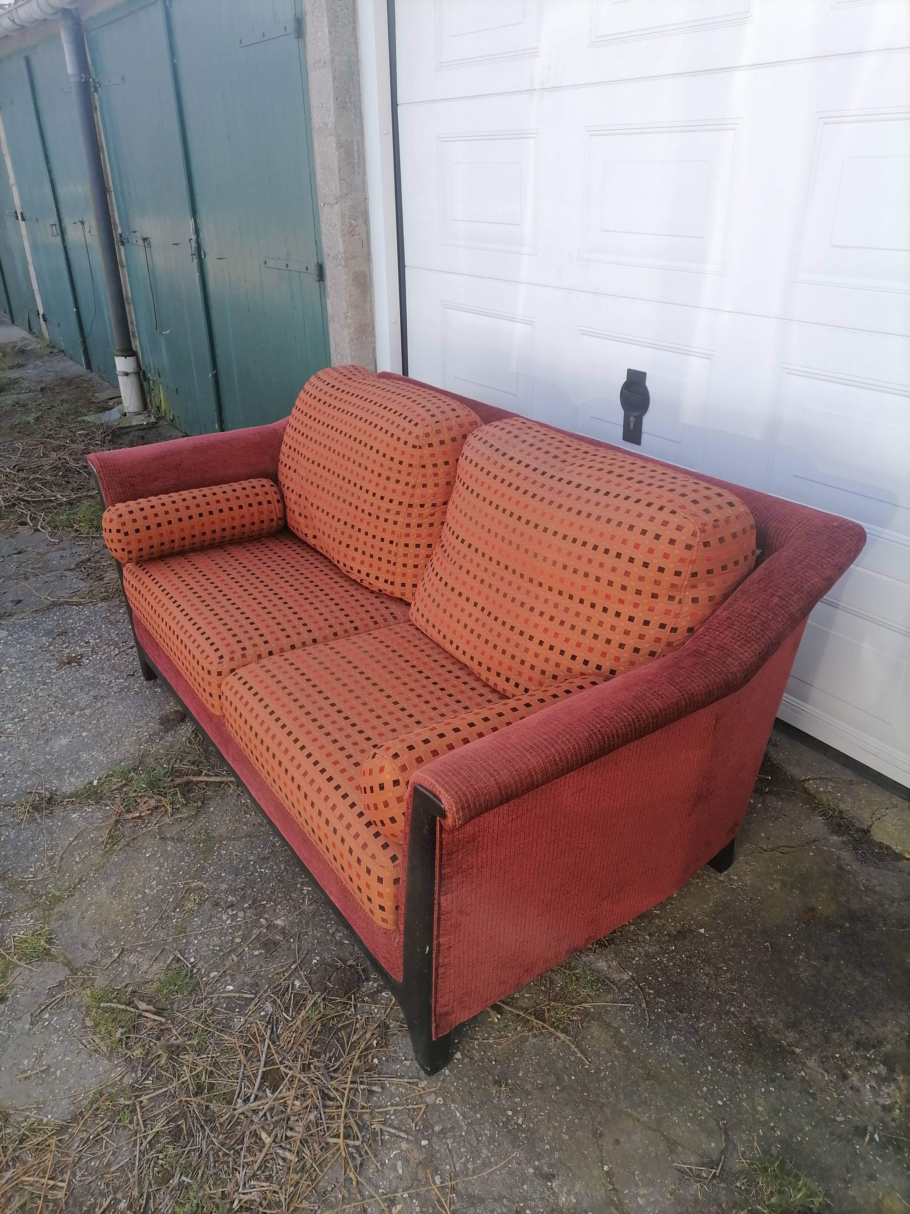 Old armchair sofa burov vintage velvet