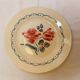 Set of 8 old flat plates from digoin sarreguemines earthenware factories - cannes model