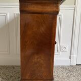 Bedside table / nightstand / column / Somno / Vintage mahogany stand