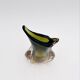 Murano Vase Flavio Poli Seguso Sommerso Green Amber Design 1950s