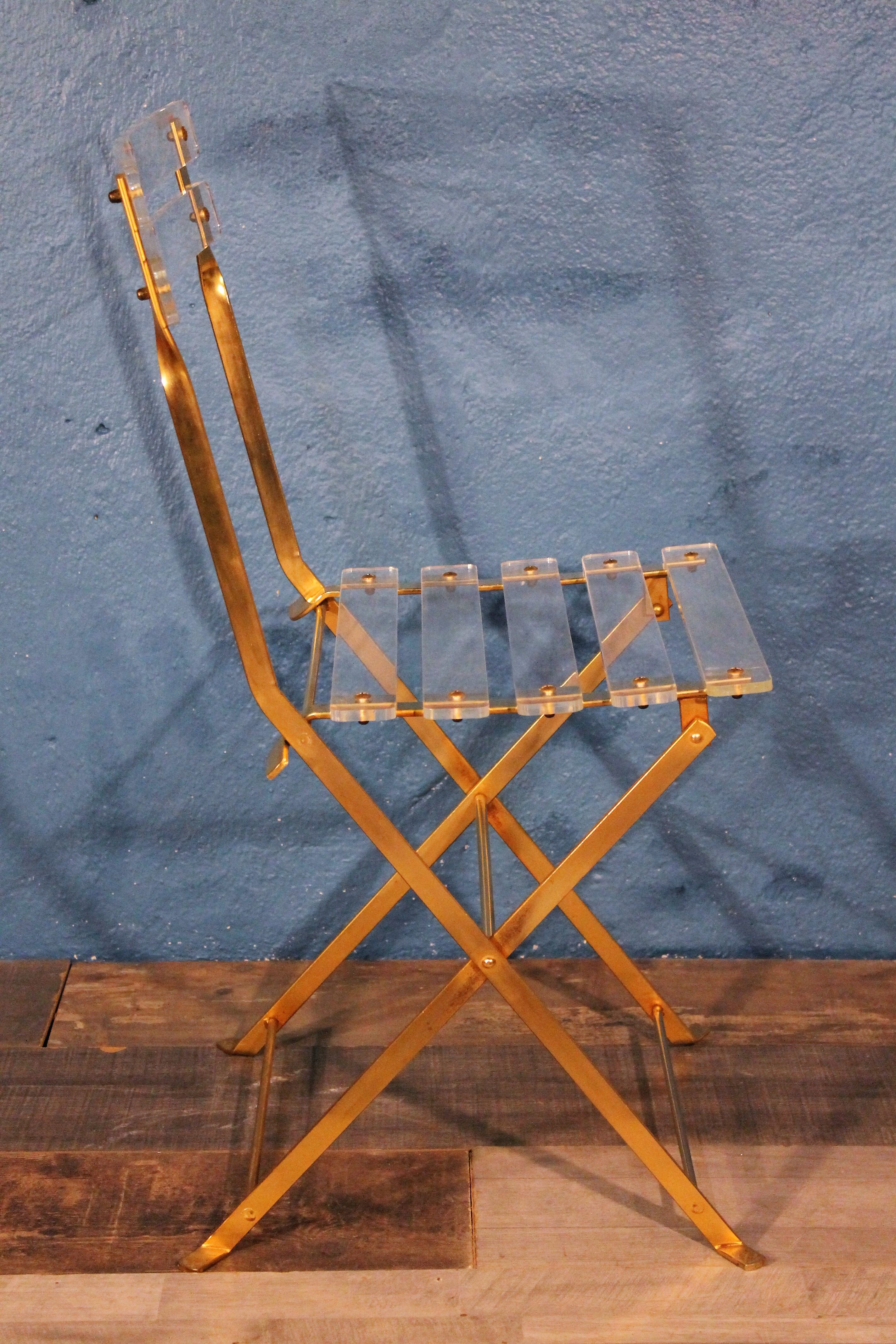Folding chair "Les Invisibles" Lebovici 1970s