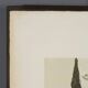 Modern lithograph signed Ardengo Soffici Haystack and Cypress 1962
