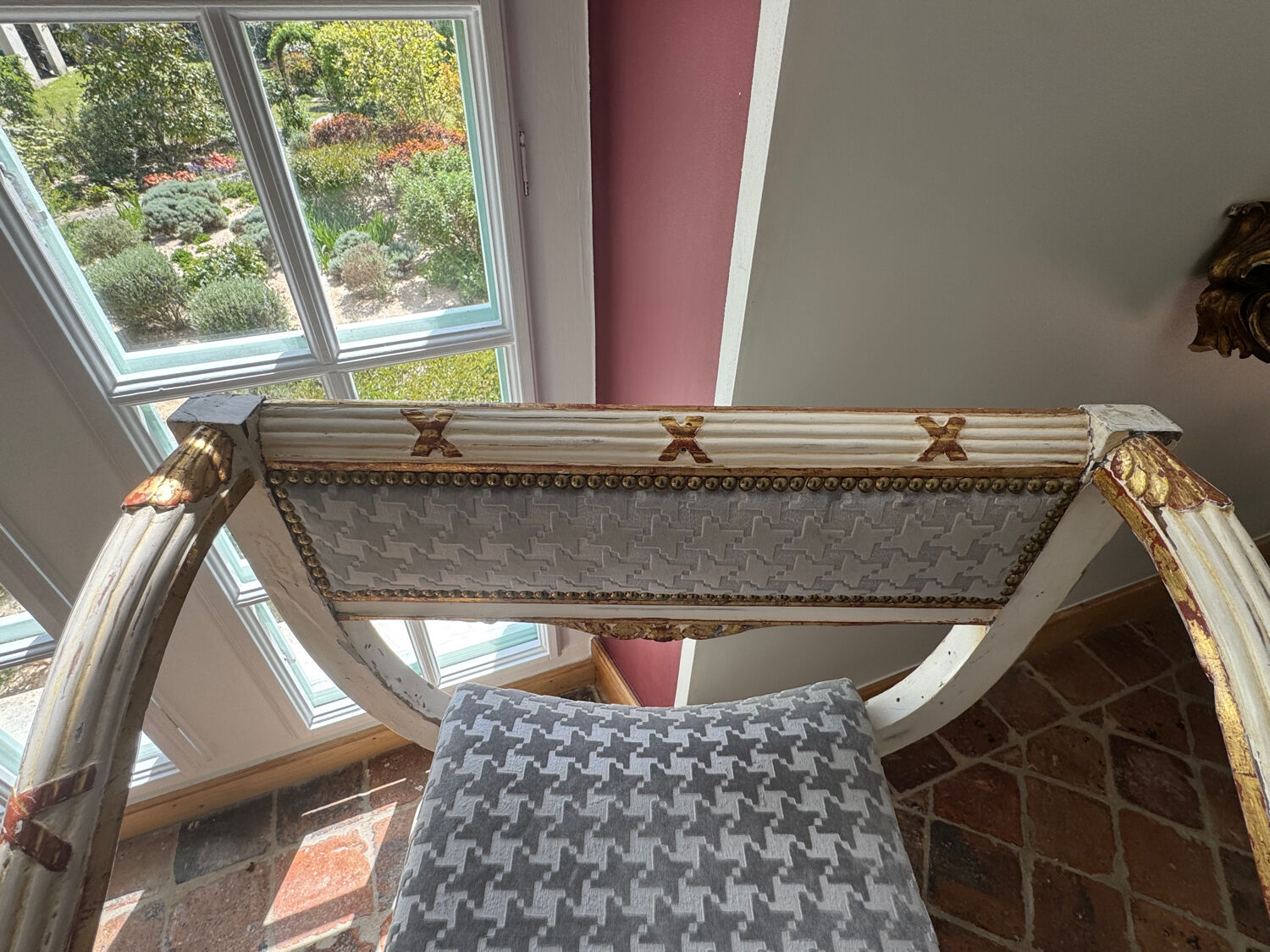 Pair of Curule armchairs