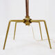Metal and brass tripod floor lamp in Hollywood Regency style – 1950s