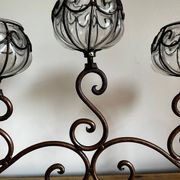 Wrought iron tealight holder
