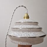 Art Deco period glass suspension in clichy glass