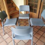 Set of 4 knoll chairs