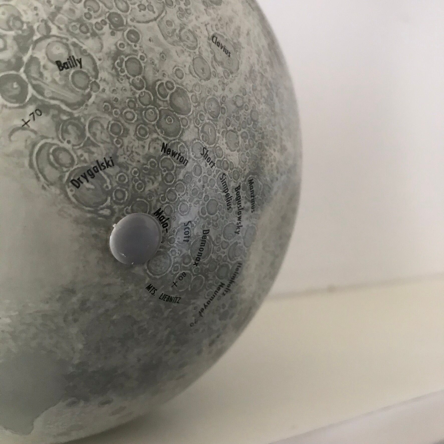 Vintage metal moon globe Replogle globes 1966