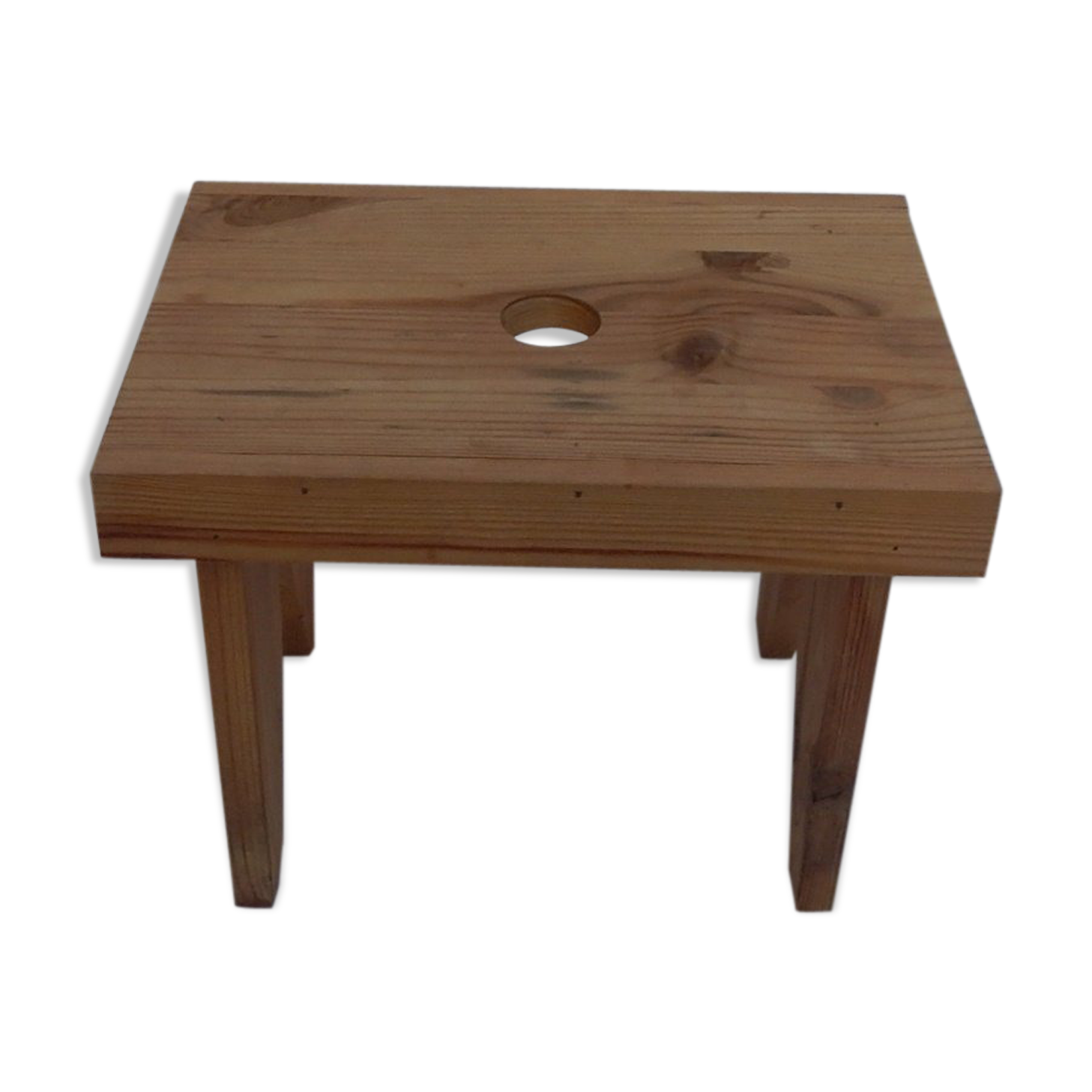 Small wooden footbench