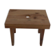 Small wooden footbench