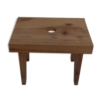 Small wooden footbench