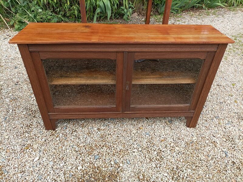 Showcase furniture solid wood glass door extra tv