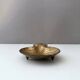 Vintage soap dish shell brass, soap holder gold