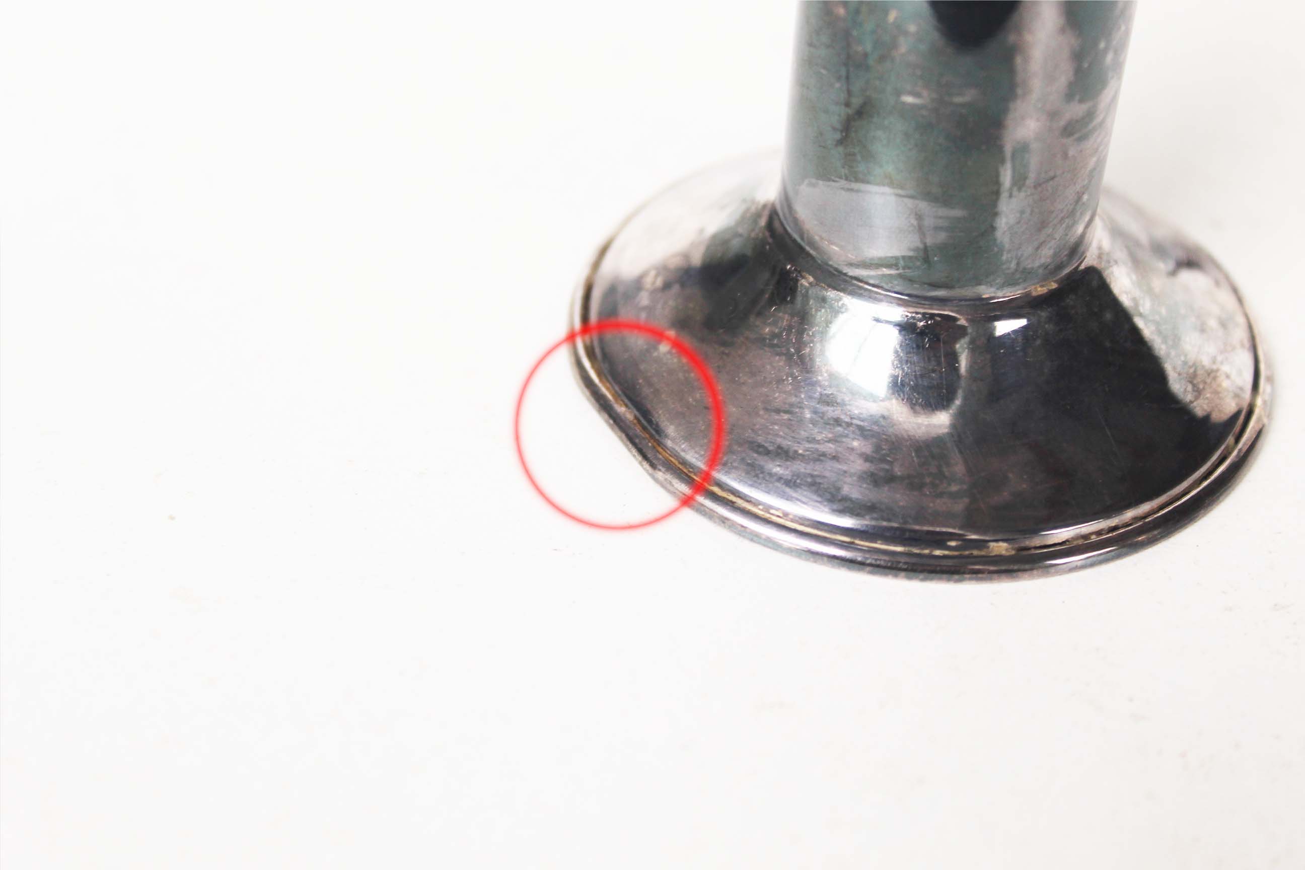 Rare set of silver plated Art deco candle holders by Christian Dior, France 1950's