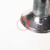 Rare set of silver plated Art deco candle holders by Christian Dior, France 1950's