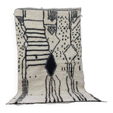 Handmade wool Berber rug 240 X 140 CM
