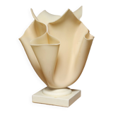 Beige crumpled plexiglass lamp Soleillade,  80s