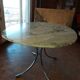 Large dining table in vintage marble 70'S Roche and Bobois