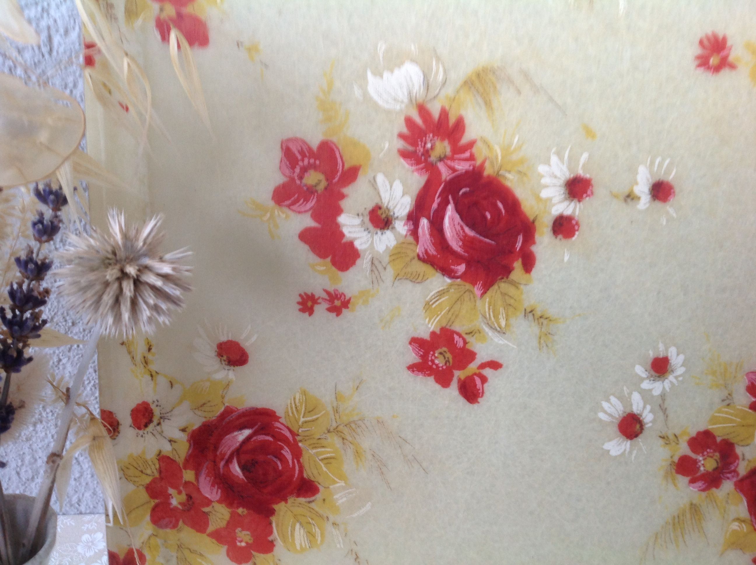 Vintage fiberglass tray made in France