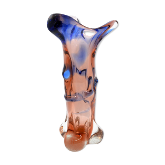 Vase bohème en cristal par Karel Zemek