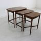 Sixties danish design rosewood nesting tables