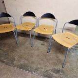 Vico Magistretti for Fritz Hansen - Set of 4 beech chairs MB9918
