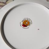 Plateau de fromages en porcelaine avec 6 assiettes assorties