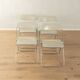 PLIA folding chairs from the 1960s by Giancarlo Piretti for Anonima Castelli (set of 4)