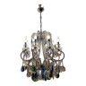 Multicolored crystal chandelier 1980’s