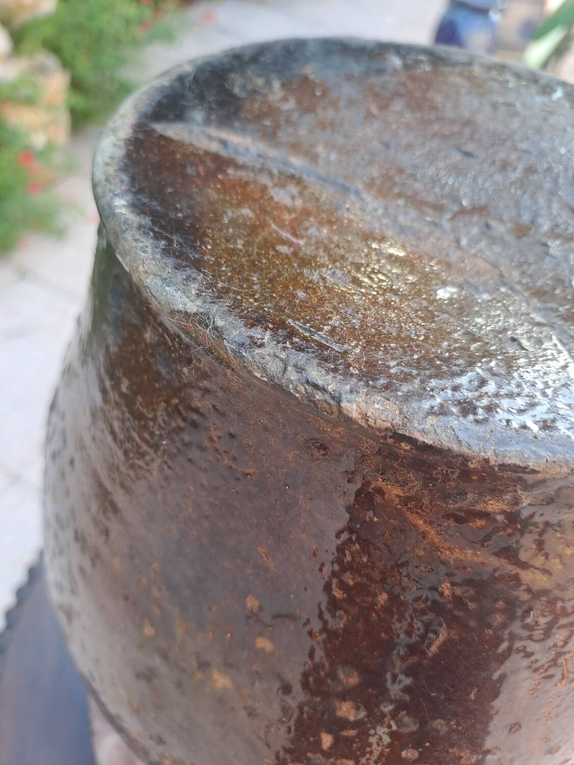 19th century glazed terracotta jug